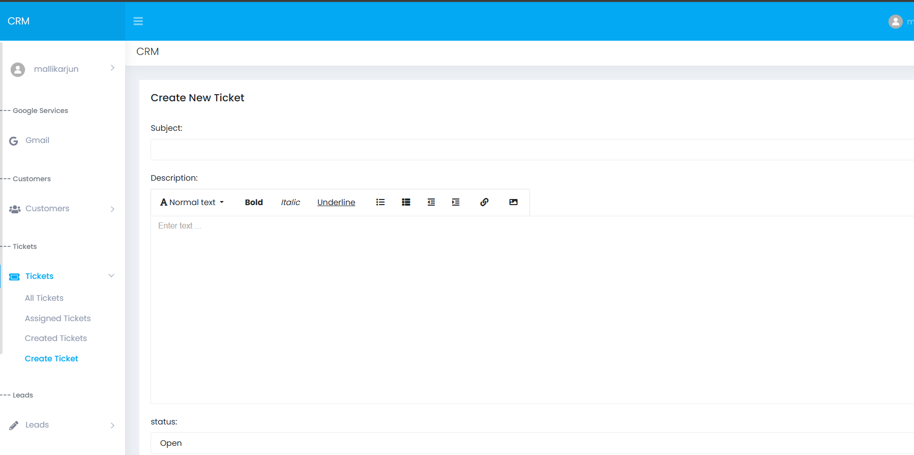 ticket Page Screenshot